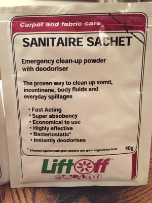 LiftOff Emergency Clean Up Powder Satchel 40gm